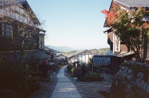 A shot of Magome from a vantage point higher up